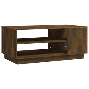 vidaXL Mesa de centro madera de ingenier&iacute;a roble ahumado 102x55x43 cm