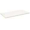 vidaXL Tablero de mesa rectangular madera de pino blanco 110x60x2,5 cm