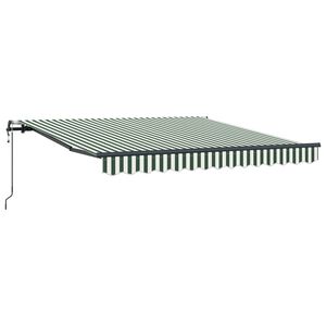 vidaXL Toldo Retr&aacute;ctil Verde y 300 x 250 cm Tela y Aluminio