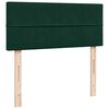vidaXL Cama box spring con colch&oacute;n terciopelo verde oscuro 120x190 cm