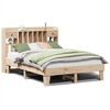 vidaXL Estructura de cama sin colch&oacute;n madera de pino blanca 140x200 cm