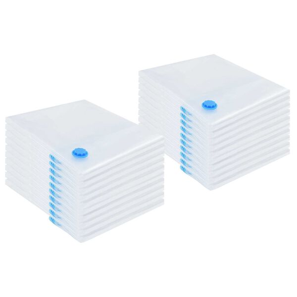 vidaXL Bolsas de almacenamiento con almacenamiento 20 pcs 130 x 100 cm