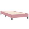 vidaXL Cama box spring con colch&oacute;n terciopelo rosa 80x220 cm