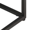 vidaXL Mesa de centro tallada madera maciza mango negro 110x60x34 cm