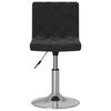 vidaXL Taburete de cocina de terciopelo negro