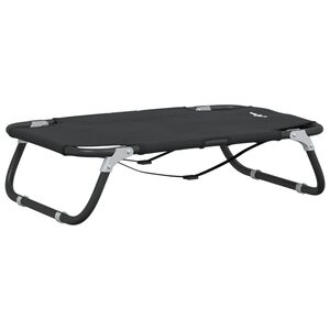 vidaXL Cama para perro 80 x 55 x 18 cm Acero Gris Claro