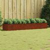 vidaXL Jardinera acero corten 280x80x40 cm