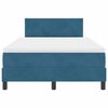 vidaXL Cama tipo Box Spring Azul Oscuro 120 x 190 cm Terciopelo