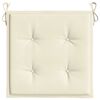 vidaXL Cojines de silla de jardín 6 uds tela Oxford crema 40x40x4 cm