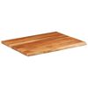 vidaXL Tablero rectangular madera de acacia borde vivo 100x80x3,8 cm