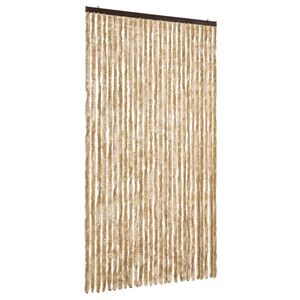 vidaXL Cortina mosquitera chenilla beige 118x220 cm