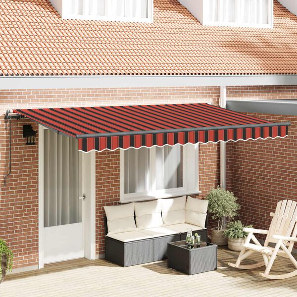 vidaXL Toldo Retr&aacute;ctil Naranja 400 x 200 cm tela