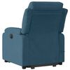 vidaXL Sill&oacute;n reclinable de masaje el&eacute;ctrico elevable terciopelo azul