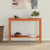 vidaXL Mesa Consola Marr&oacute;n Cera 110 x 40 x 80 cm Pino macizo
