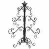 vidaXL &Aacute;rbol de Navidad de metal con soporte Negro 60 cm