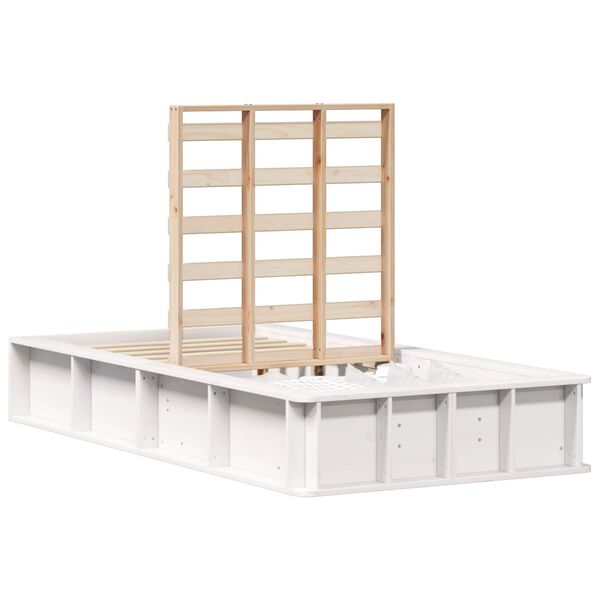 vidaXL Estructura de cama 90 x 200 cm Madera de pino macizo