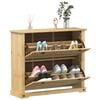 vidaXL Zapatero Corona madera maciza de pino 99x32x85 cm