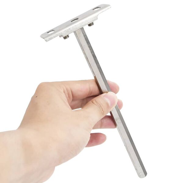 vidaXL Soportes flotantes para estantes 12uds invisibles acero carbono