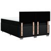 vidaXL Cama box spring con colch&oacute;n tela negro 160x200 cm
