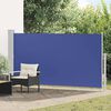 vidaXL Toldo lateral de jard&iacute;n o terraza azul 160x300 cm