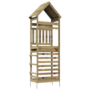 vidaXL Torre de Juego al Aire Libre Natural 53 x 85 x 264 cm