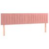 vidaXL Cama box spring con colch&oacute;n terciopelo rosa 120x190 cm
