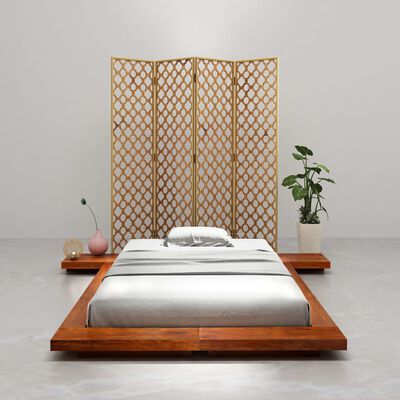 vidaXL Estructura para futón japonés madera maciza de acacia 90x200 cm