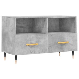 vidaXL Mueble para TV madera contrachapada gris hormig&oacute;n 80x36x50 cm