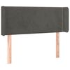 vidaXL Cabecero de terciopelo gris oscuro 93x16x78/88 cm