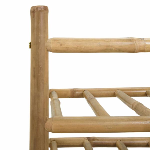 vidaXL Estante de Vino Natural 57 x 29,5 x 36 cm Bamb&uacute;