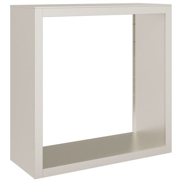 Le&ntilde;ero vidaXL 100x40x100 cm Acero oxidado