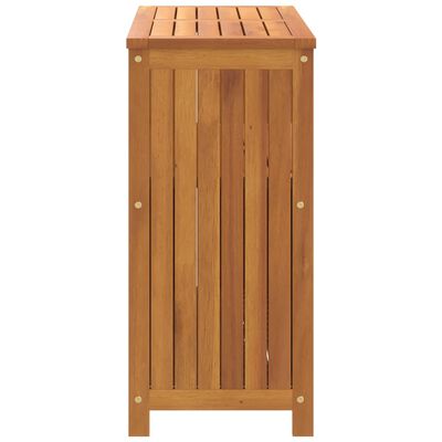 vidaXL Mesa consola de jardín madera maciza acacia 80x35x75 cm