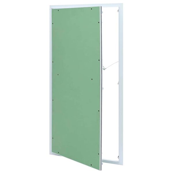 vidaXL Panel de acceso Verde y Plata 55 x 105 cm Aluminio y Pladur