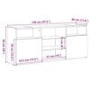 vidaXL Mueble TV luces LED madera ingeniería envejecida 120x30x50 cm