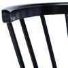 vidaXL Sillas de comedor 4 unidades madera maciza de caucho negro