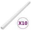 vidaXL Canaletas para cables PVC 60x40 mm 10 m
