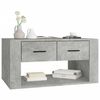 vidaXL Mesa de centro madera contrachapada gris hormigón 80x50x40 cm