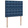 vidaXL Cama box spring con colch&oacute;n tela azul 120x190 cm