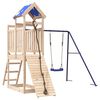 vidaXL Parque infantil de exterior de madera maciza de pino