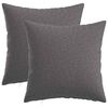 vidaXL Funda de almohada 2 uds. HEERLEN Gris Claro 50 x 50 cm Tela