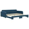 vidaXL Sof&aacute; cama nido terciopelo azul 100x200 cm