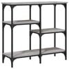 vidaXL Mesa consola madera de ingenier&iacute;a gris Sonoma 80x29x75 cm