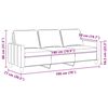 vidaXL Sof&aacute; de 3 plazas de tela marr&oacute;n 180 cm