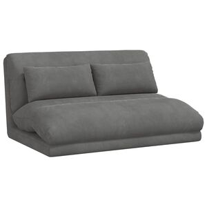 vidaXL Sill&oacute;n ajustable Gris oscuro Terciopelo