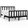 vidaXL Estructura de cama madera maciza de pino negra 150x200 cm
