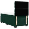 vidaXL Cama box spring con colch&oacute;n terciopelo verde oscuro 90x190 cm