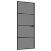 vidaXL Puerta Interior 83 x 201,5 cm Cristal Templado y Aluminio
