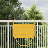 vidaXL Mesa Colgante de Balc&oacute;n Mostaza 60 x 39 x 65 cm Acero