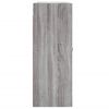 vidaXL Armario de pared madera ingenier&iacute;a gris Sonoma 69,5x34x90 cm