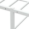 vidaXL Estructura de cama sin colchón de metal blanco 90x200 cm
